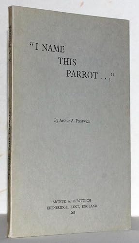 ?I name this parrot." Brief biographies of men and women in whose honour commemorative names have...