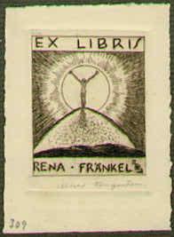 Exlibris für Rena Fränkel.