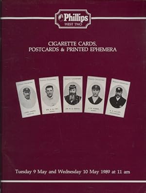 Phillips May 1989 Cigarette Cards, Postcards & Printed Ephemera