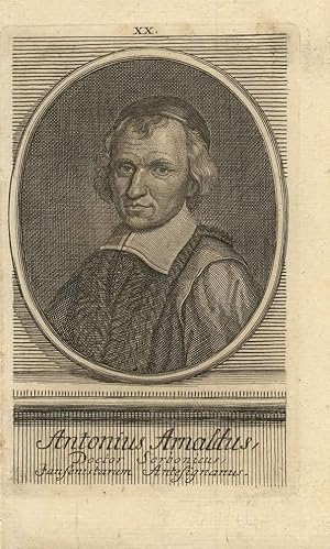 Antonius Arnaldus, Doctor Sorbonicus . Kupferstich-Porträt.