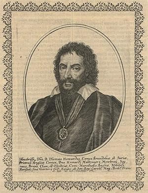Thomas Howard. Kupferstich-Porträt aus "Theatrum Europaeum".