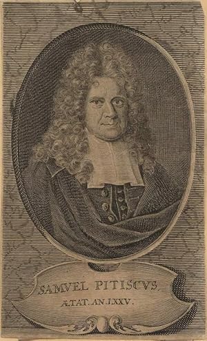Samuel Pitiscus. Kupferstich-Porträt.