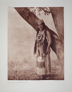 Hupa Woman in Primitive Costume, Plate 468 from The North American Indian. Portfolio XIII