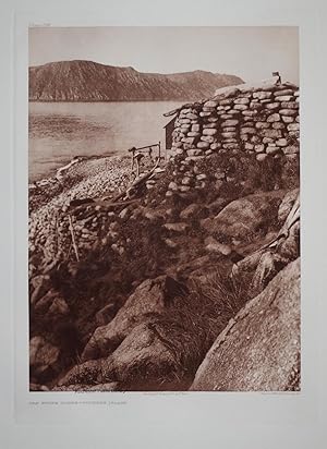 Old Stone House - Diomede Island, Pl. 706 from The North American Indian. Portfolio XX