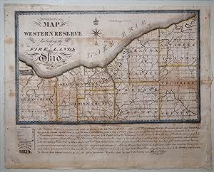 Map of the Western Reserve Including the Fire Lands in Ohio. Nelson, Ohio: William Sumner, Septem...