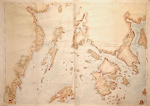 Coast of Maine showing Blue Hill Bay, Penobscot Bay, Belfast Bay, Islesboro Island, Deer Island, ...