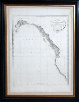 Carte de la Nord-Ouest de L'Amerique Voyage de Vancouver No 3 58°, 52' de latitude et 207°, 20' d...