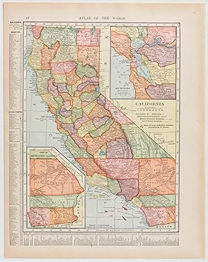 California with Inset of San Francisco Bay & Southeast Region