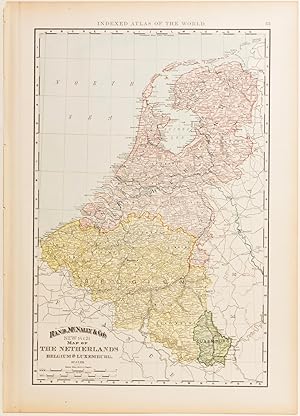 Rand McNally's Map of the Netherlands, Belgium & Luxembourg