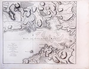 Plan of the Town and Citadel of Fort Royal the Capital of Matinico with the Bay of Cul de Sac Royal