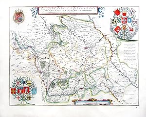 Gallo flandria, in qua Castellaniae Lilana, Duacena, &Orchiesia?[Map of French Flanders / Lille e...