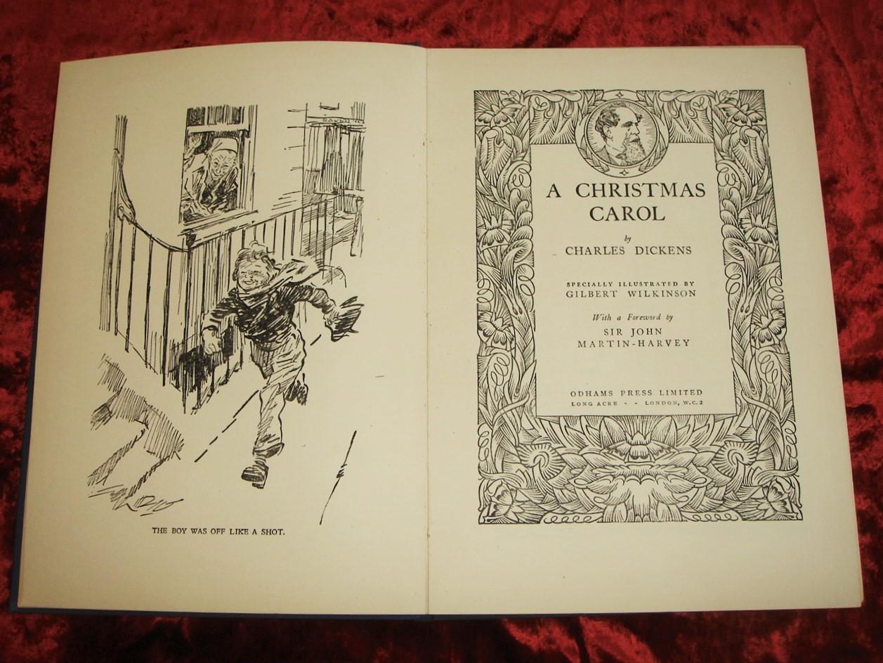 A CHRISTMAS CAROL by CHARLES Dickens: Odhams Press Limited, London Hardcover, First Print of ...