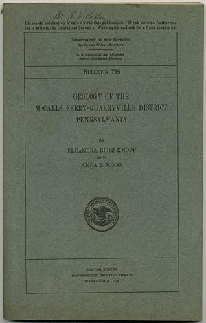 Geology of the McCalls Ferry-Quarryville District Pennsylvania. Bulletin 799