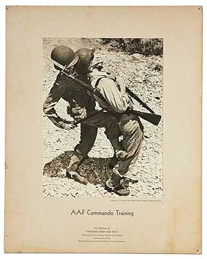 [Advertising Poster]: AAF Commando Training. 4th Edition of "Graflex Sees The War" Presented by T...