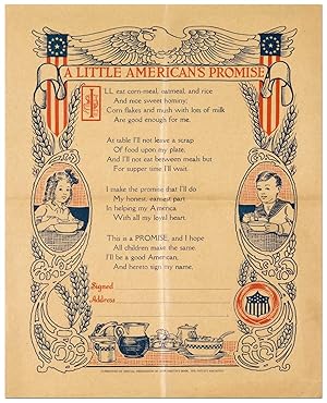 (Broadside): A Little American's Promise