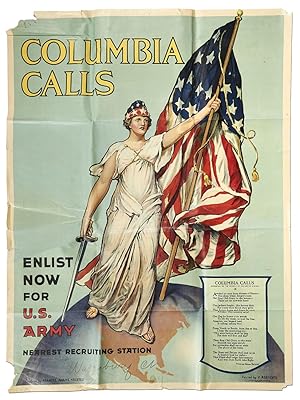 (Broadside): Columbia Calls Enlist Now for U.S. Army