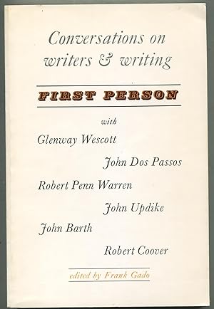 First Person: Conversations on Writers and Writing