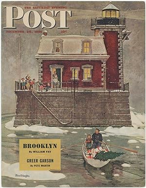 (Broadside): The Saturday Eventing Post. December 28, 1946. Brooklyn by William Fay. Greer Garson...
