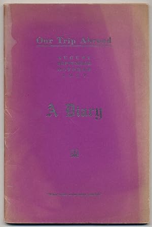 [Cover title]: Our Trip Abroad. August September October 1927. A Diary