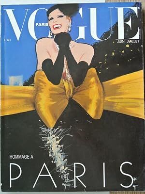 VOGUE, Paris, Juin/ Juillet 1985. Hommage a Paris.