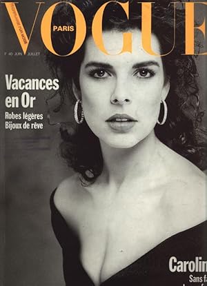 VOGUE, Paris,Juin/ Juillet 1988. Vacances en Or Robes légères Bijoux de rêve.