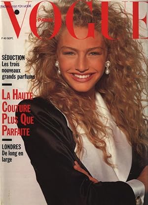 VOGUE, Paris, Septembre 1988. SEDUCTION Les trois nouveaux grands parfums. La Haute Couture Plus ...