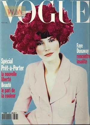 VOGUE, Paris, Fevrier 1993. Special: Pret a porter. la nouvelle liberte. Beaute. le pari de la co...