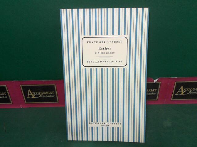 Franz Grillparzer esther Franz Grillparzer esther