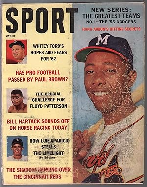 Sport 6/1962-Hank Aaron-Paul Brown-Whitey Ford-pix-infoG