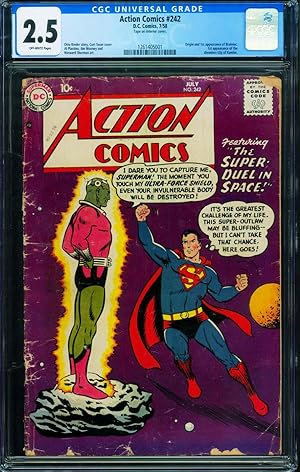 ACTION #242 CGC 2.5 First BRANIAC-Silver-Age 1261405001