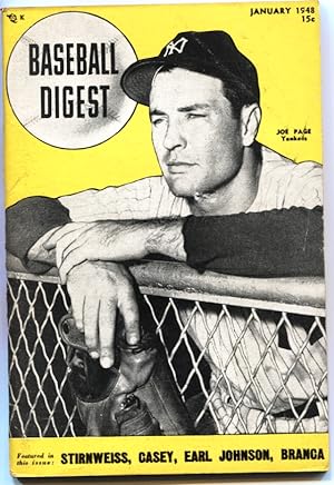 BASEBALL DIGEST-1948 JAN-YOGI BERRA-JOE PAGE-NY YANKEES---MLB