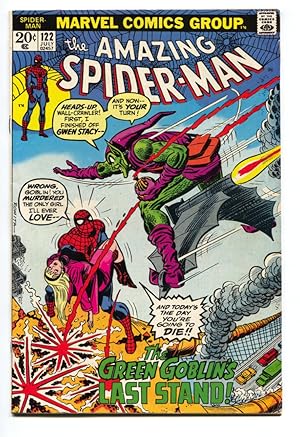Amazing Spider-man #122 Gwen Stacy -1973 Death of Green Goblin FN