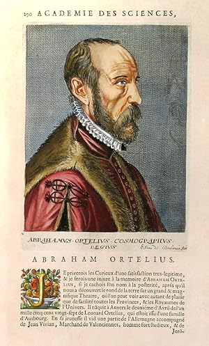  ABRAHAM ORTELIUS . Head and shoulder portrait of Abraham Ortelius. From