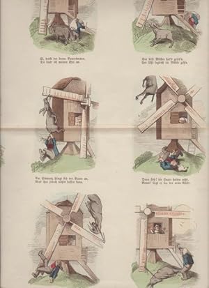 Munchener Bilderbogen: Der Bauer und der Windm?ller, No. 300 (Erster Bogen) und No. 301 (Zweiter ...