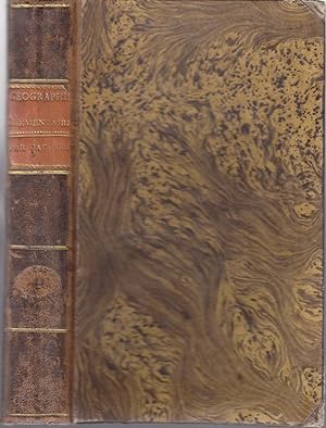 Géographie élémentaire, rédigée sur un nouveau plan. 2 volumes. Bibliothèque du 19ème siècle.