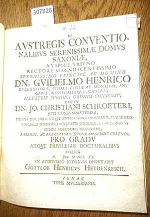 De Austregis Conventionalibus Serenissimae Domus Saxoniae?