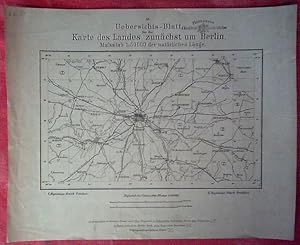 Karte des Landes zunächst um Berlin. Nr. 55: Uebersichts - Blatt in 60 Segmenten [= 60 Karten]. M...