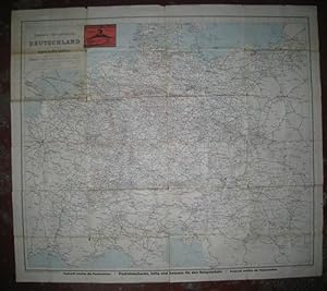 Eisenbahn-Übersichtskarte von Deutschland und den angrenzenden Ländern (Zum Reichskursbuch). Mit ...
