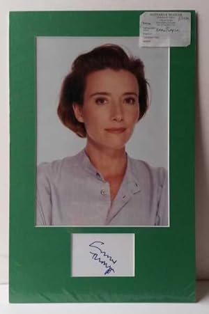 Emma Thompson, Hand signed signature 2010