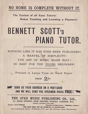 Bennett Scotts Piano Tutor, etc