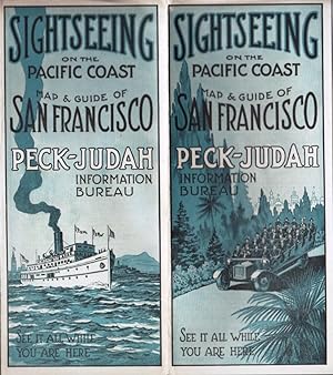 SIGHTSEEING ON THE PACIFIC COAST, MAP AND GUIDE OF SAN FRANCISCO PECK-JUDAN INFORMATION BUREAU