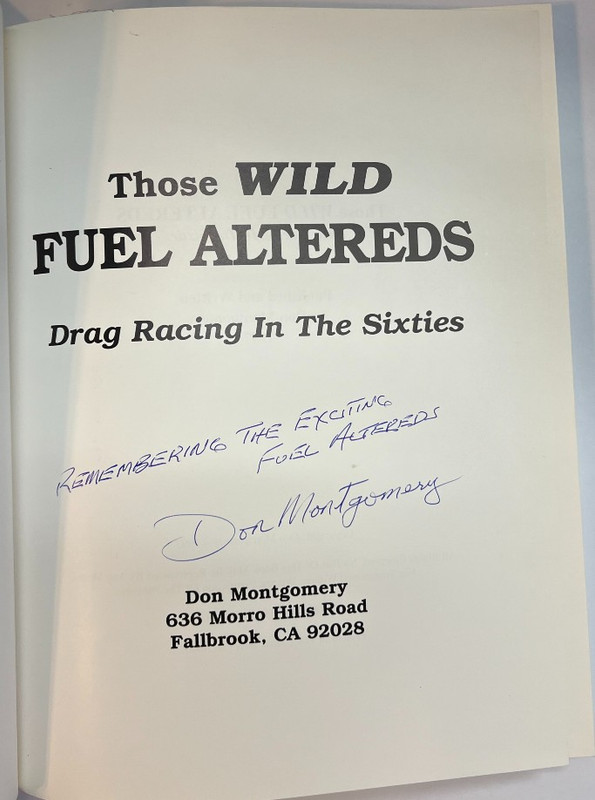 Image for *SIGNED* Those Wild Fuel Altereds: Drag Racing in the Sixties