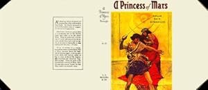 A Princess of Mars Dust Jacket (NO BOOK) Facsimile for 1st edition Book