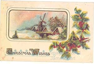 Vintage Postcard - Christmas Wishes