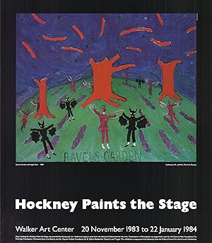 David Hockney-Ravel's Garden with Night Glow-1983 Poster
