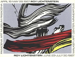 Roy Lichtenstein-Brushstrokes at Pasadena Art Museum-1967 Serigraph