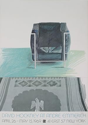 David Hockney-Corbusier Chair and Rug (sm)-1969 Poster