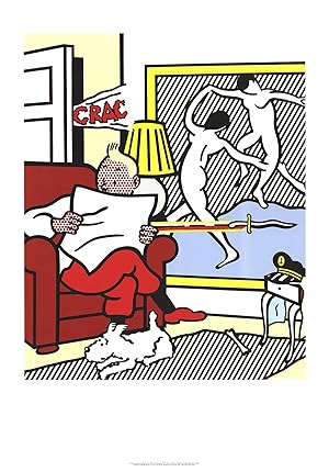 Roy Lichtenstein-Tintin Reading-1995 Poster