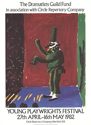 David Hockney-Detail from Pulcinella With Applause-1982 Lithograph
