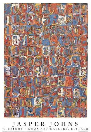 Jasper Johns-Numbers in Color-1976 Poster